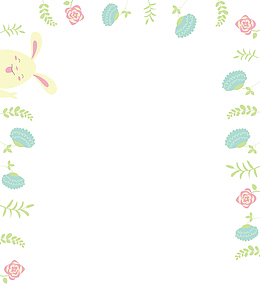 矢量图绿色植物边框