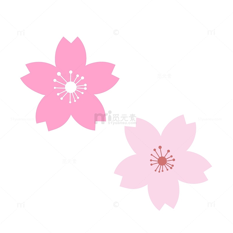 粉红色樱花春季樱花桃花素材