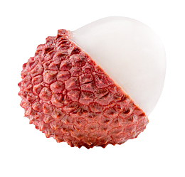 红色新鲜清晰的荔枝实物