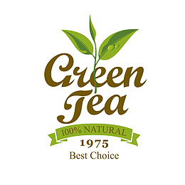 矢量图有历史的茶叶标签