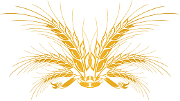 卡通金色麦穗矢量图