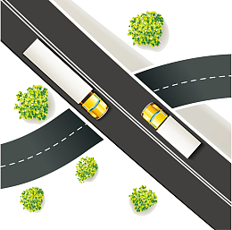 矢量立交桥道路