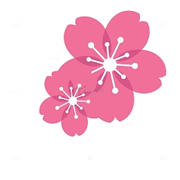 花卉图案桃花樱花矢量素材