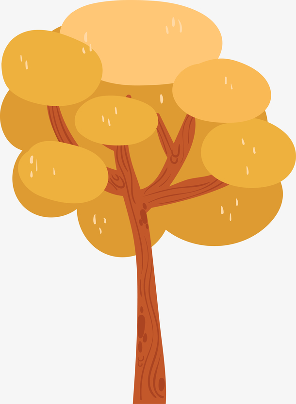 卡通手绘创意植物装饰插画