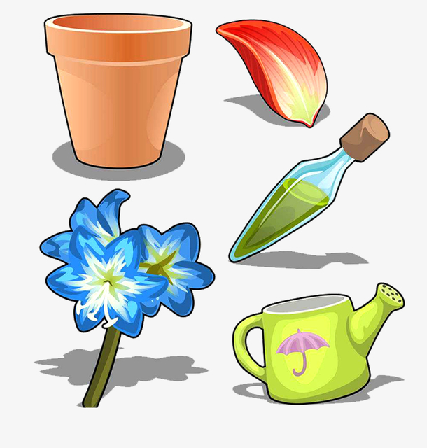 卡通植物肥料透明png