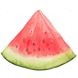 卡通手绘彩绘西瓜