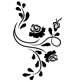 线描花朵花卉