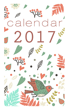 矢量2017叶片底纹