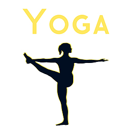 女性瑜伽形象剪影