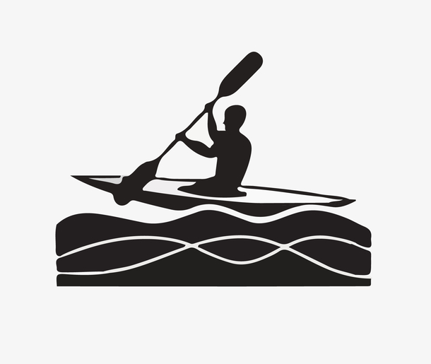 划船运动矢量图