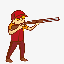 卡通射击比赛人物设计
