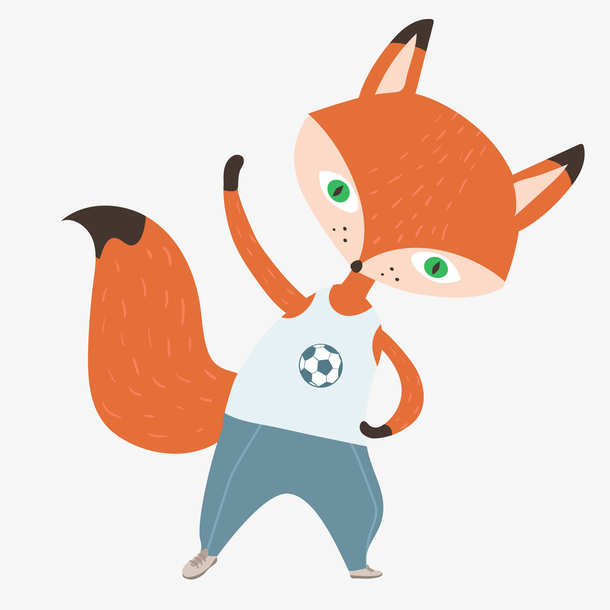 关键词 : 动物设计,狐狸,做运动,矢量图,卡通,扁平化[声明] 觅元素