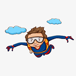 跳伞运动挑战人物设计