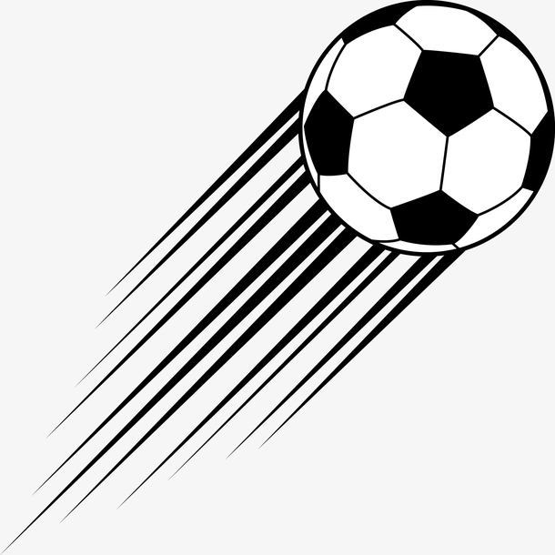 卡通飞舞的动感足球图素材免费下载_觅元素