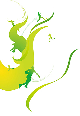 时尚运动主题元素