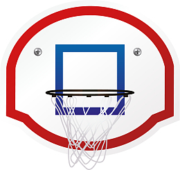 卡通手绘篮球网兜