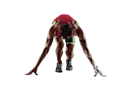 运动健身田径跑步形象