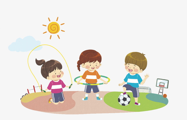 操场上的孩子免抠素材免费下载_觅元素51yuansu.com