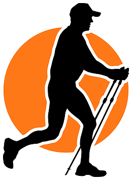 黑色扁平登山竞走男孩