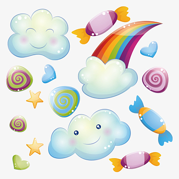 卡通手绘可爱手账元素