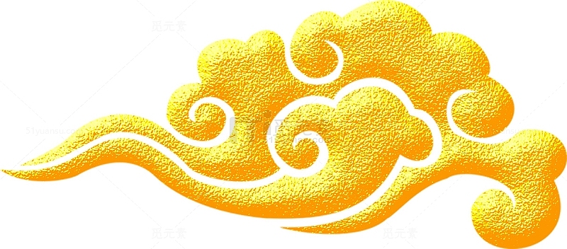 金色的祥云图案装饰