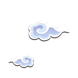 高清中式漂浮云朵
