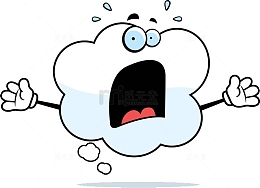 超级害怕的云朵