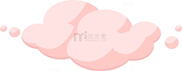 粉色云朵免抠素材