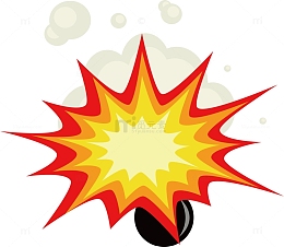 红色炸弹矢量图元素