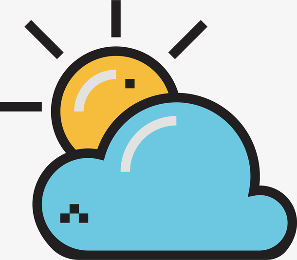 多云转晴免抠图标