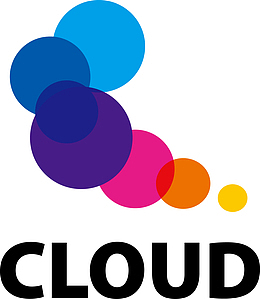 彩色创意云朵矢量图