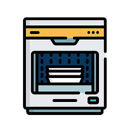 洗碗机清洁图标