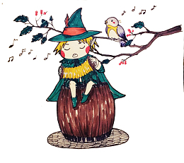 可爱手绘印花T恤图案