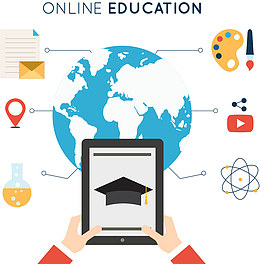 矢量在线学习网络学习png