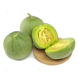 新鲜绿色甜瓜