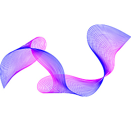 彩色动感装饰科技感线条装饰图