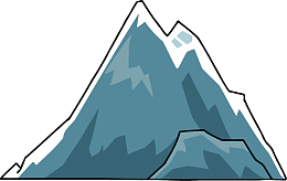 山峰冰山卡通