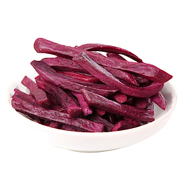 一碟子美味油炸紫薯条零食淘宝产