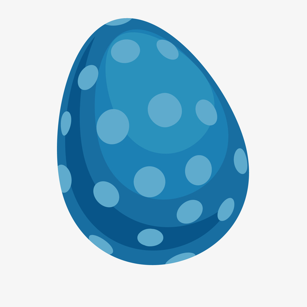 卡通蛋蓝色淘宝素材