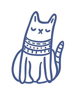 线稿猫咪