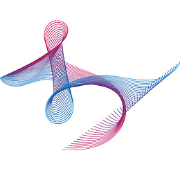 炫彩简约装饰动感线条装饰图