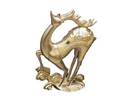 金鹿摆件