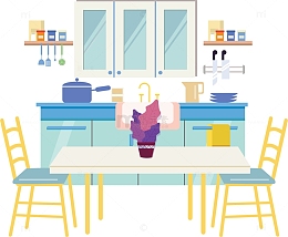 卡通餐厅矢量图下载