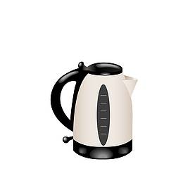 矢量手绘电器热水壶电热壶