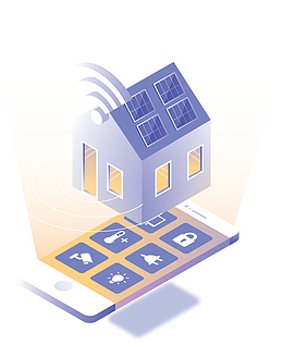 手机智能家居模型