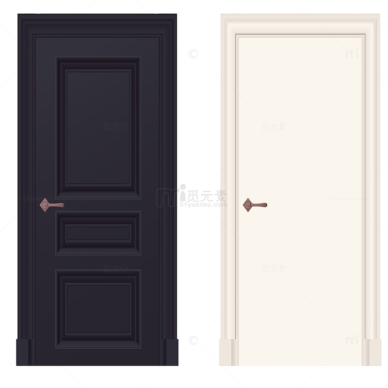 两个不同颜色的门