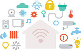 卡通图标智慧家居