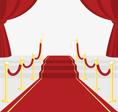 幕布领奖台矢量图下载
