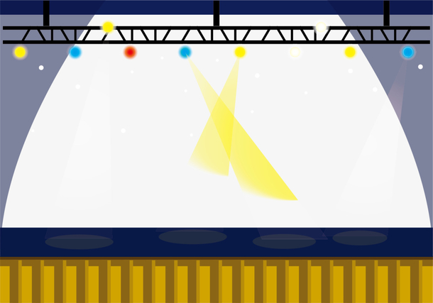 扁平灯光节目舞台