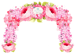 粉色婚礼鲜花拱门设计